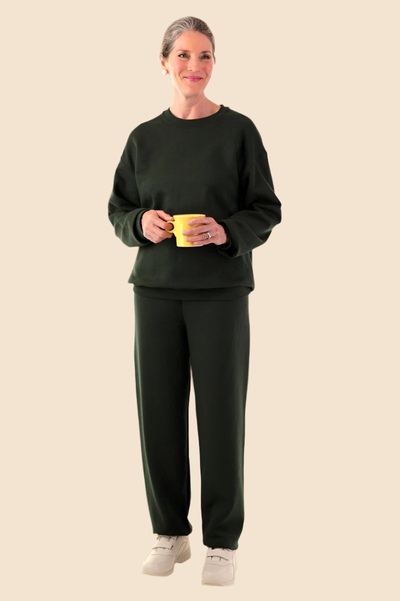 Women's Basic Sweatsuit by Buck & Buck, and available only in a one-size option. This bundles item is part of our outfit sets collection.