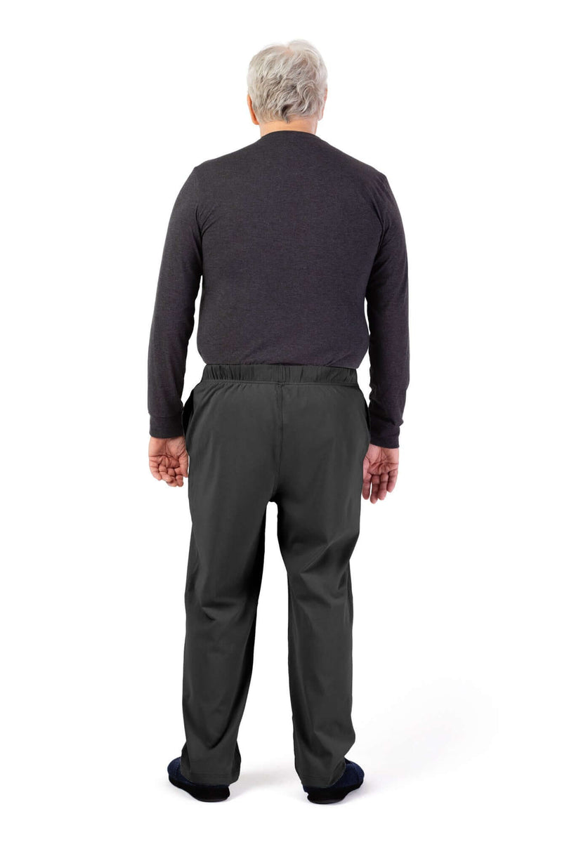 Men's Knit Pants by Buck & Buck in Charcoal, and available in different sizes. This bottoms item is part of our trousers collection.