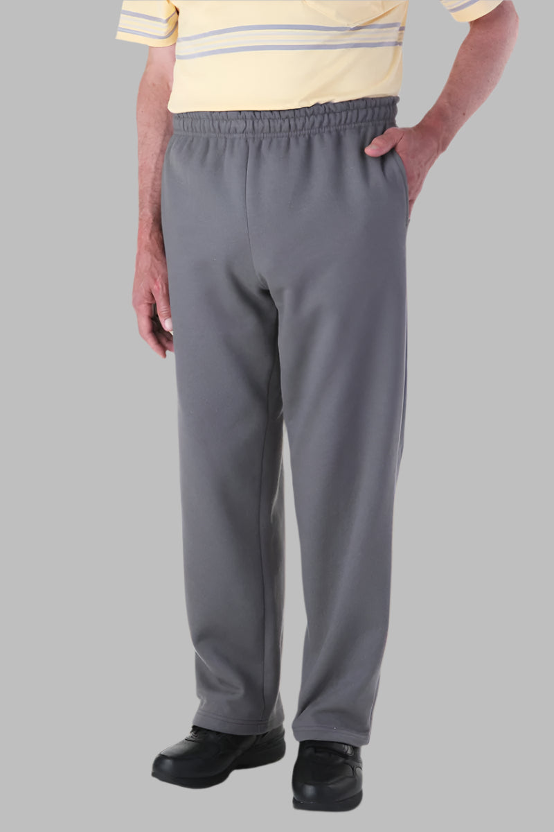 Men's Open Cuff Sweatpants by Buck & Buck in Charcoal, and available in different sizes. This bottoms item is part of our sweatpants collection.