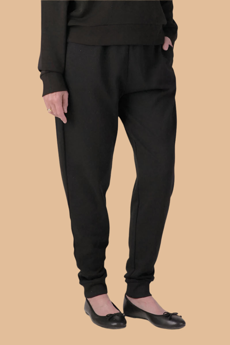 Women's Light Weight Joggers by Buck & Buck in Black, and available in different sizes. This bottoms item is part of our joggers collection.