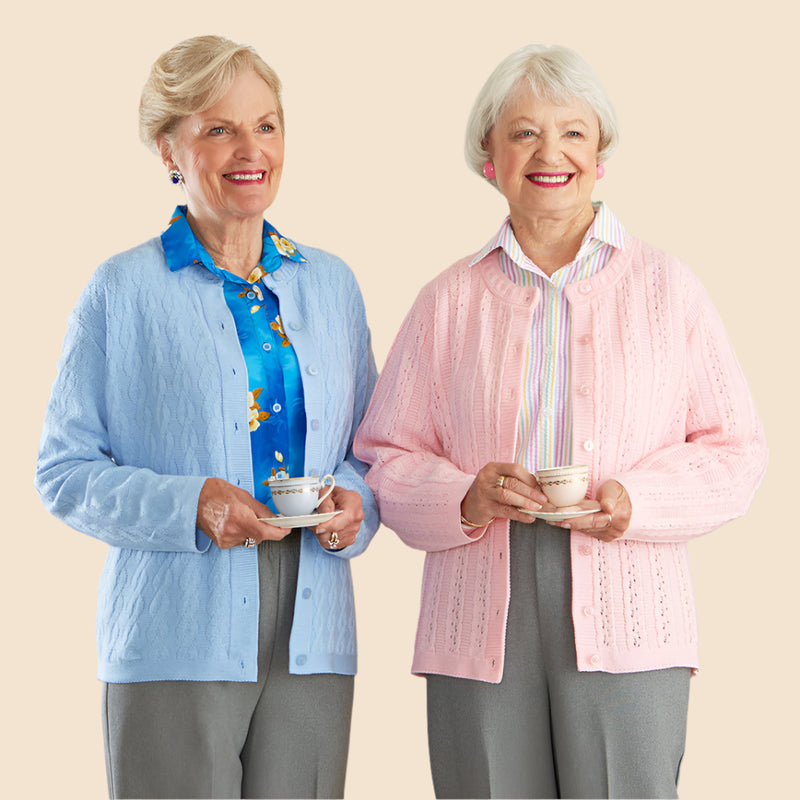 Cardigan Sweater Without Pockets for women by Buck & Buck in Blue, and available in different sizes. This tops item is part of our cardigans collection.