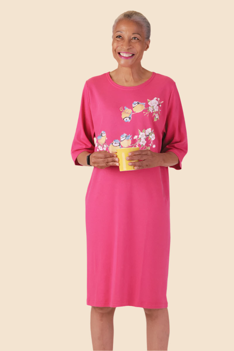 Printed Knit Nightshirt for women by Buck & Buck in Pink, and available in different sizes. This sleepwear item is part of our nightgowns collection.