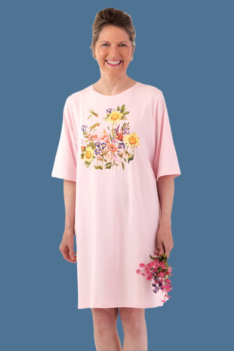 Printed Knit Nightshirt for women by Buck & Buck in Pink, and available in different sizes. This sleepwear item is part of our nightgowns collection.