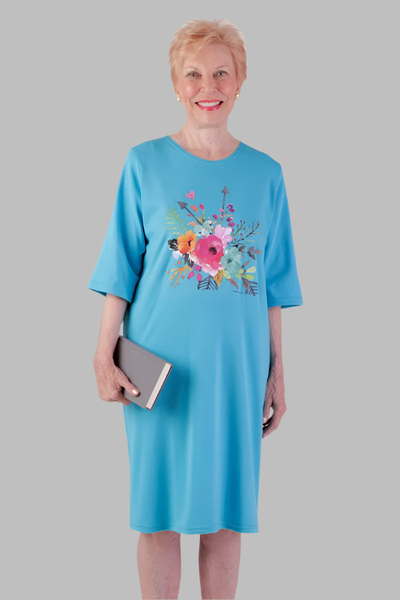 Printed Knit Nightshirt for women by Buck & Buck, and available in different sizes. This sleepwear item is part of our nightgowns collection.