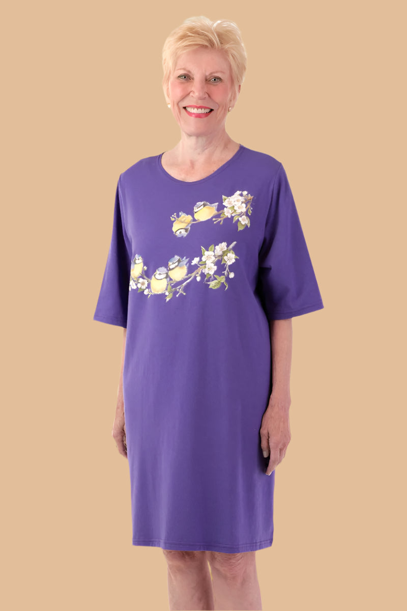 Printed Knit Nightshirt for women by Buck & Buck in Purple, and available in different sizes. This sleepwear item is part of our nightgowns collection.