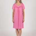Shadowline Petals Short Gown by Shadowline in Pink and available in different sizes. This nightgown item is part of our sleepwear collection.