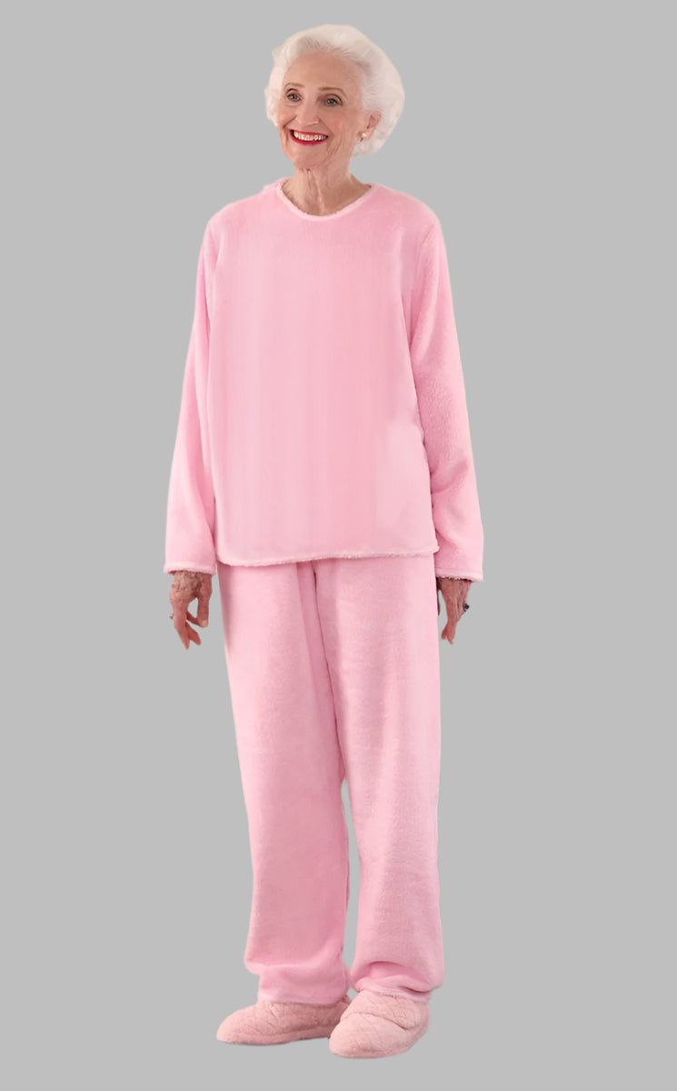 So-Soft Pajamas for women by Buck & Buck in Pink, and available in different sizes. This sleepwear item is part of our pajamas collection.