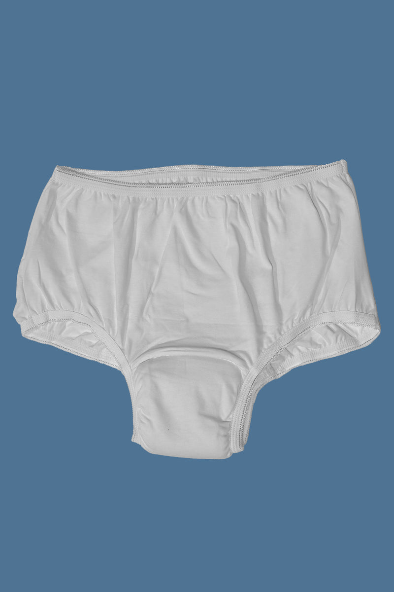 Women's Washable Incontinence Panties (3-pack) by Buck & Buck in White, and available in different sizes. This undergarments item is part of our incontinence aids collection.