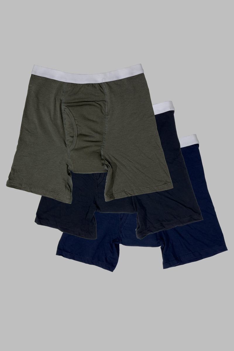 Men's Washable Incontinence Boxer (3-pack) by Buck & Buck in Assorted, and available in different sizes. This undergarments item is part of our incontinence aids collection.
