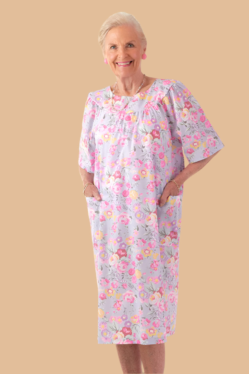 Cut-Away Round Neck Snap Back Muu Muu for women by Buck & Buck in White, and available in different sizes. This dresses & skirts item is part of our dresses collection.