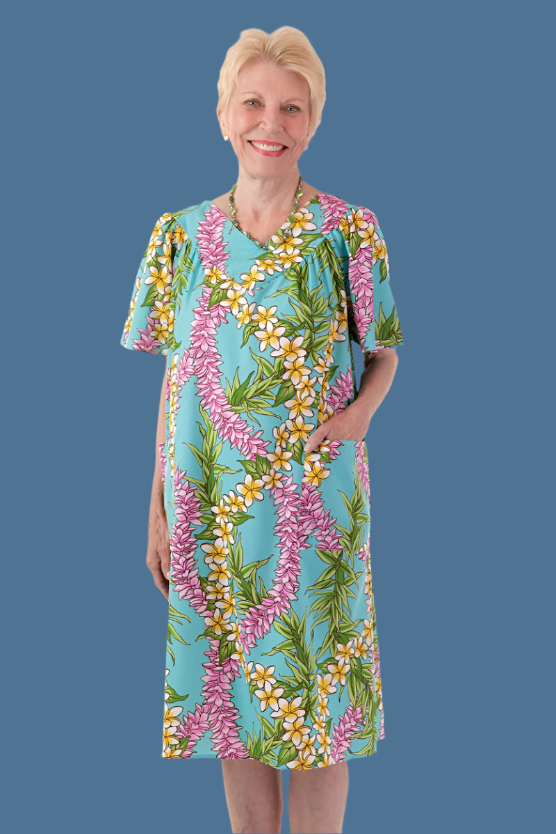 Hawaiian Print Wrap Back Muu Muu for women by Buck & Buck, and available in different sizes. This dresses & skirts item is part of our dresses collection.