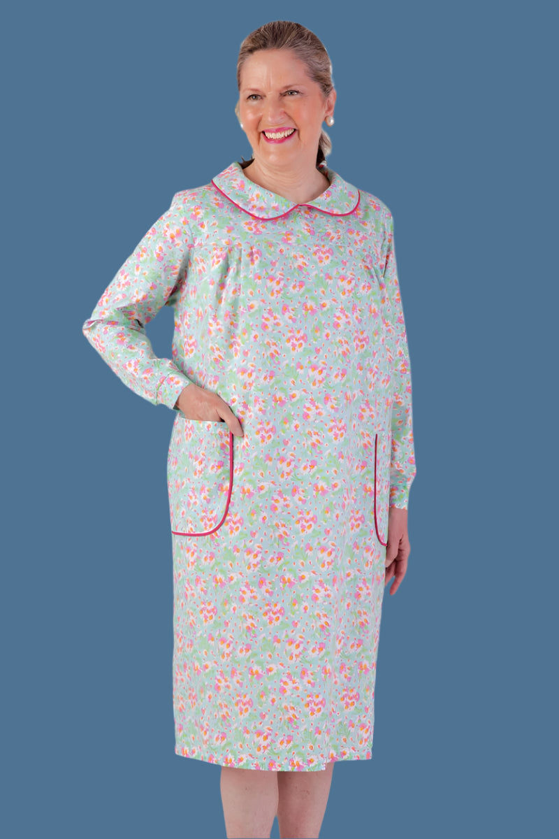 Long Sleeve Wrap Back Duster for women by Buck & Buck, and available in different sizes. This sleepwear item is part of our nightgowns collection.