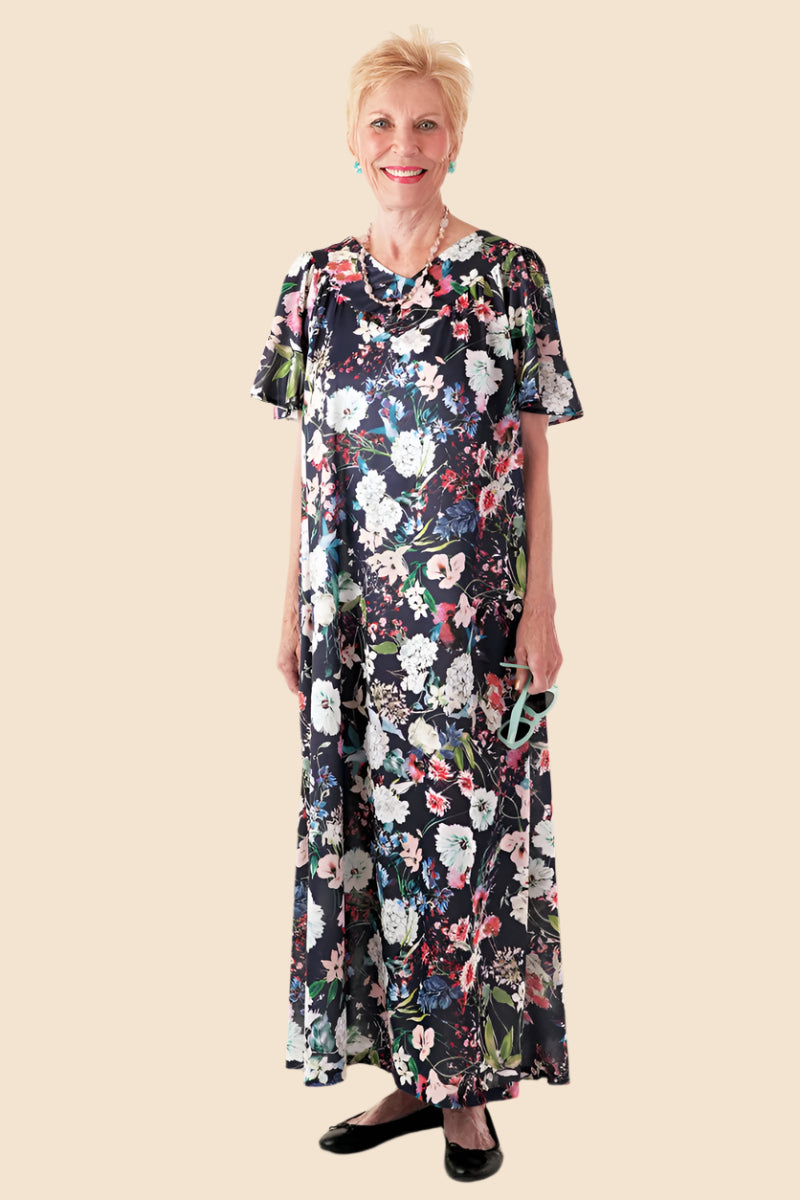 Long Wrap Back Muu Muu for women by Buck & Buck in Navy, and available in different sizes. This dresses & skirts item is part of our dresses collection.