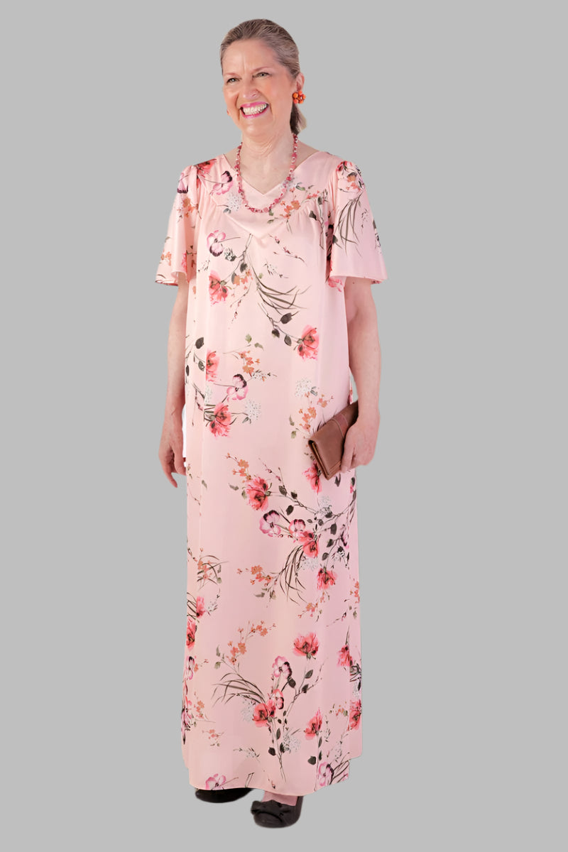 Long Wrap Back Muu Muu for women by Buck & Buck in Beige, and available in different sizes. This dresses & skirts item is part of our dresses collection.
