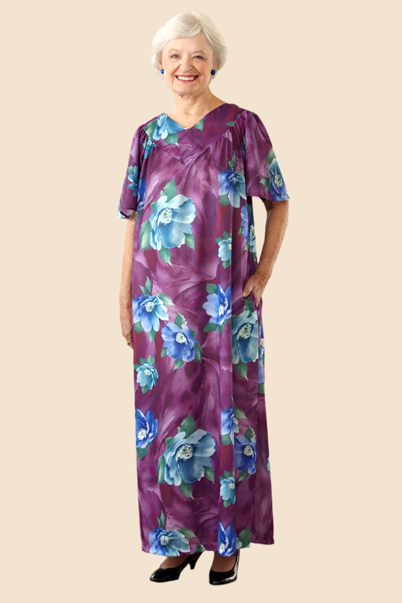 Long Wrap Back Muu Muu for women by Buck & Buck in Pink, and available in different sizes. This dresses & skirts item is part of our dresses collection.