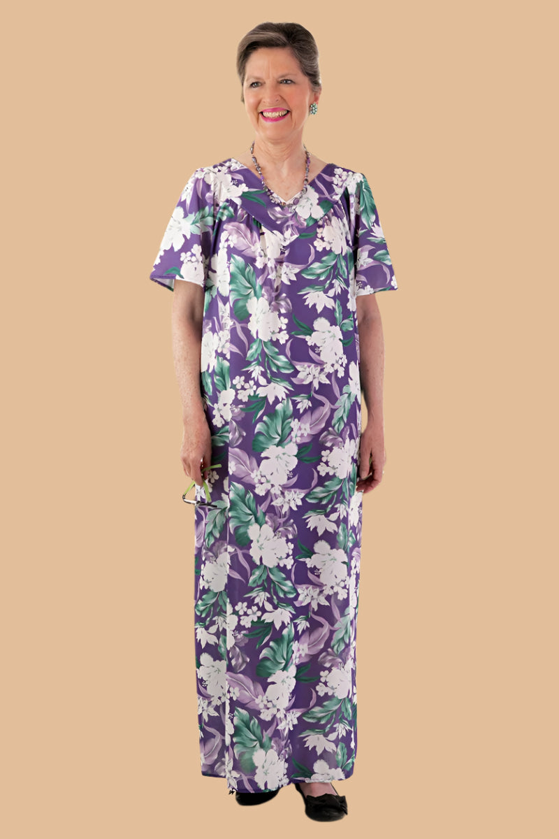 Long Wrap Back Muu Muu for women by Buck & Buck in Purple, and available in different sizes. This dresses & skirts item is part of our dresses collection.