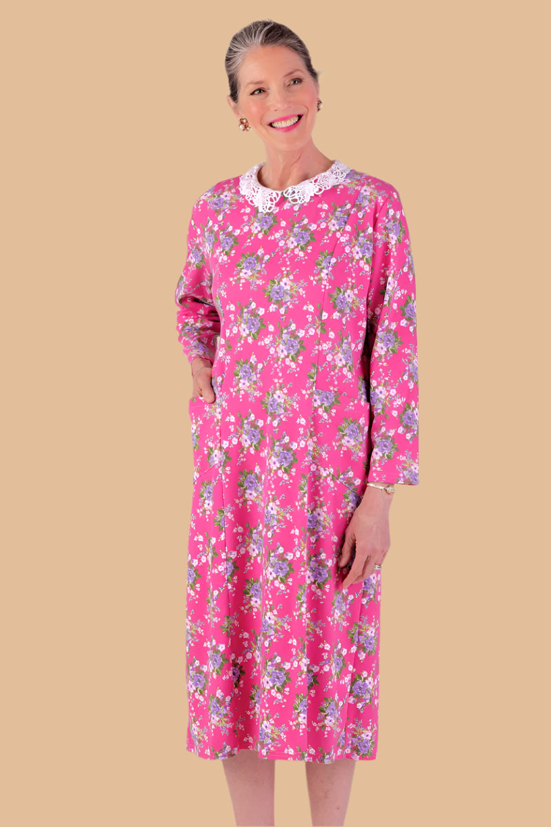 Printed Lace Collar Knit Snap Back Dress for women by Buck & Buck in Red, and available in different sizes. This dresses & skirts item is part of our dresses collection.