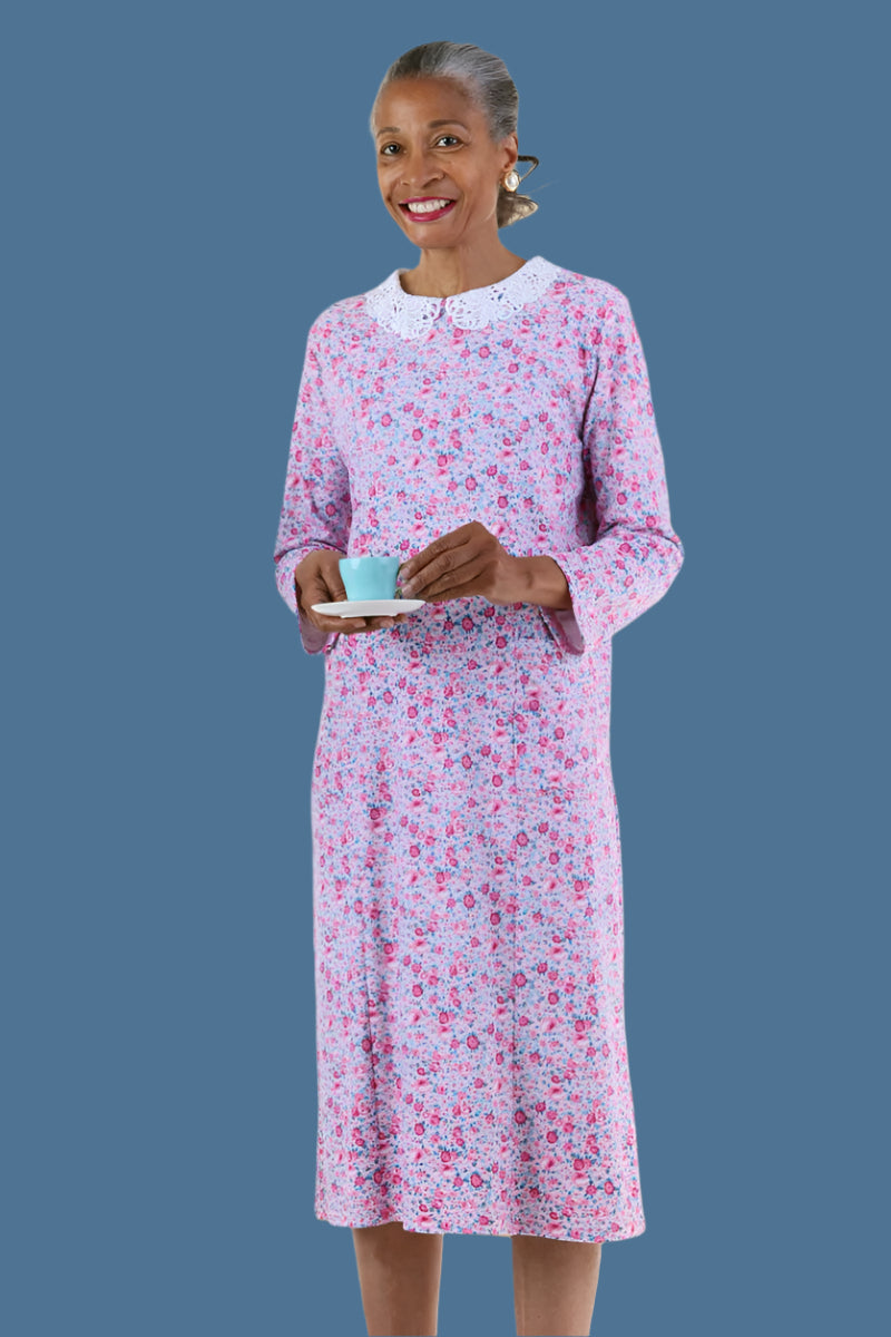 Printed Lace Collar Knit Snap Back Dress for women by Buck & Buck, and available in different sizes. This dresses & skirts item is part of our dresses collection.