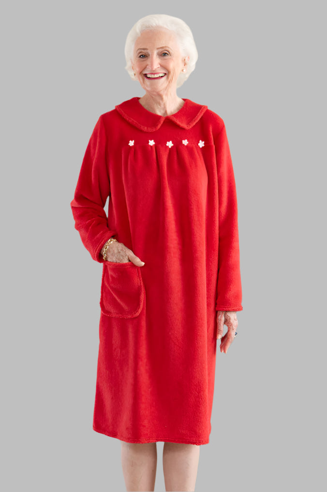 So-Soft Snap Back Dress for women by Buck & Buck in Red, and available in different sizes. This dresses & skirts item is part of our nightgowns collection.