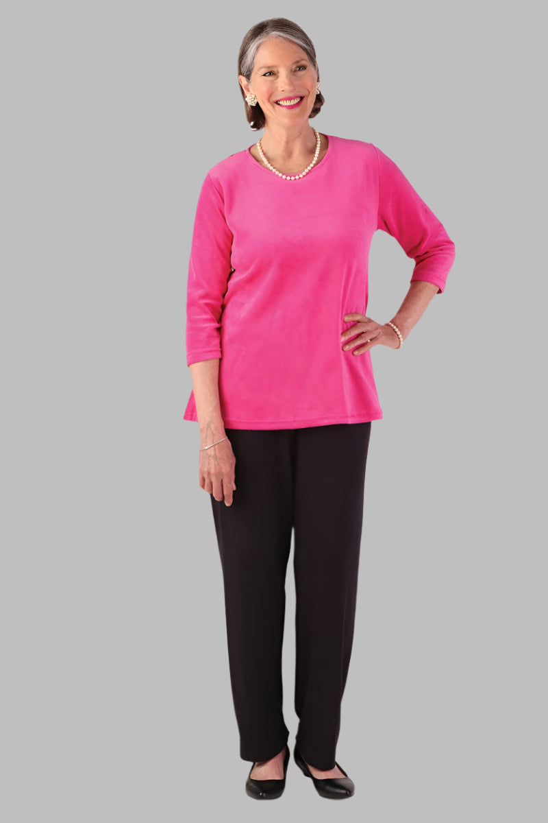 Velour Flare Tunic Top for women by Buck & Buck, and available in different sizes. This tops item is part of our blouses collection.