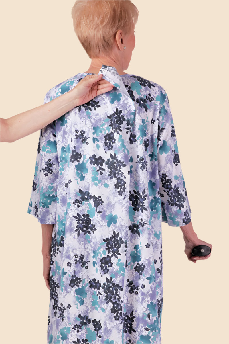 Flannel Open Back Nightgown for women by Buck & Buck in Blue, and available in different sizes. This sleepwear item is part of our nightgowns collection.