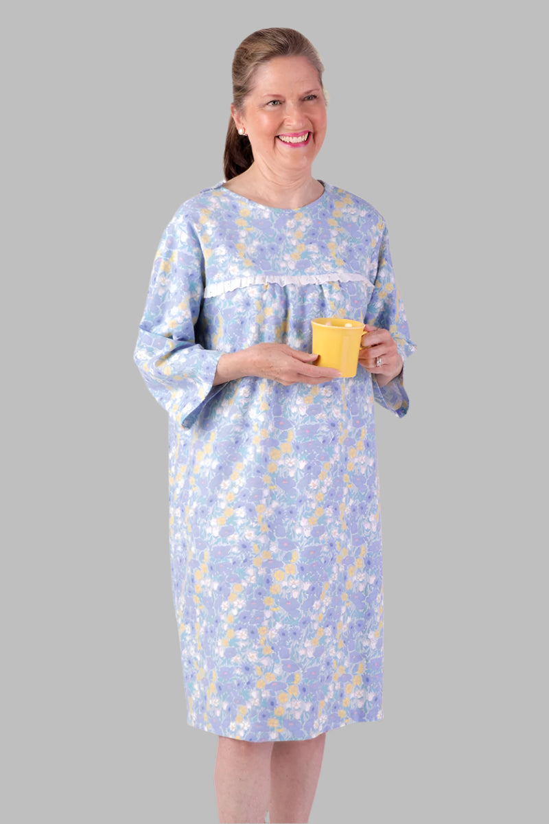 Flannel Open Back Nightgown for women by Buck & Buck in Pink, and available in different sizes. This sleepwear item is part of our nightgowns collection.