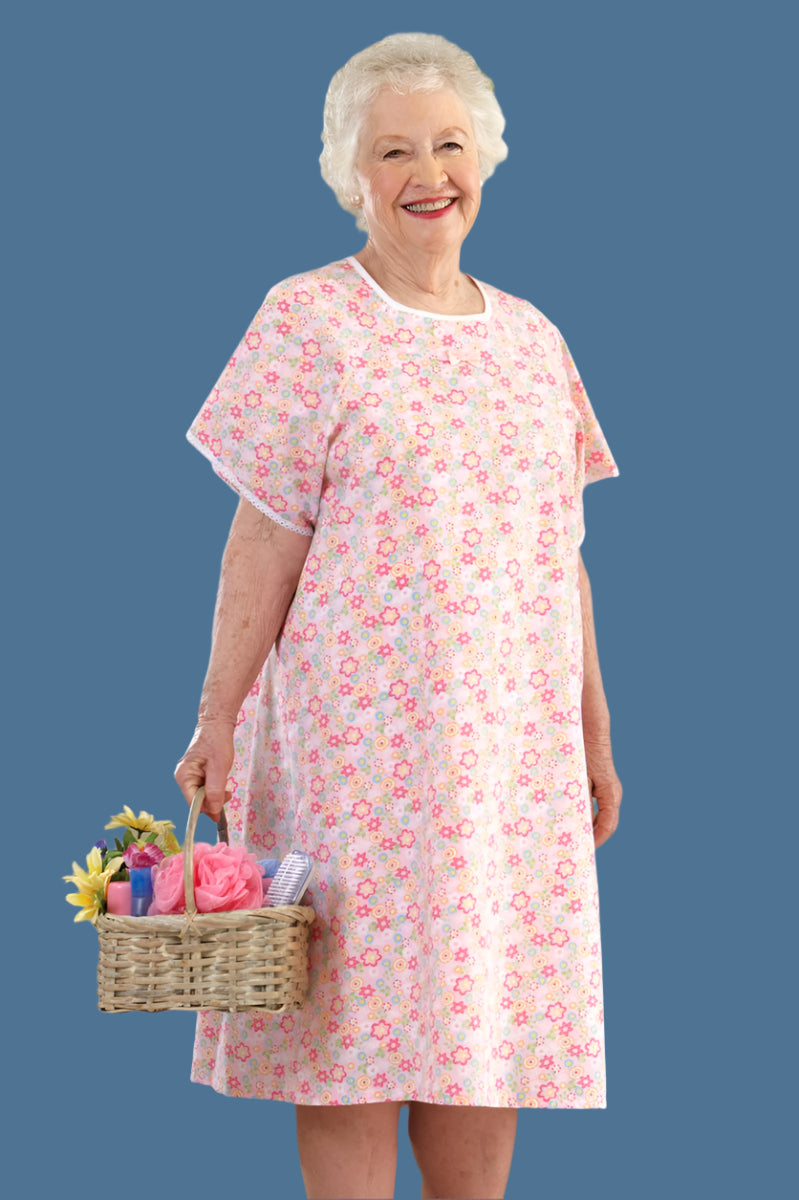 Budget Cotton/Poly Open Back Nightgown for women by Buck & Buck in Pink, and available in different sizes. This sleepwear item is part of our nightgowns collection.