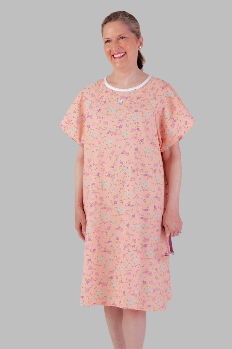 Budget Cotton/Poly Open Back Nightgown for women by Buck & Buck in Pink, and available in different sizes. This sleepwear item is part of our nightgowns collection.