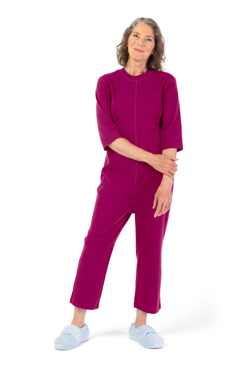 Women's Sleepsuit by Buck & Buck in Fuchsia, and available in different sizes. This one-piece garments item is part of our sleepwear & loungewear collection.