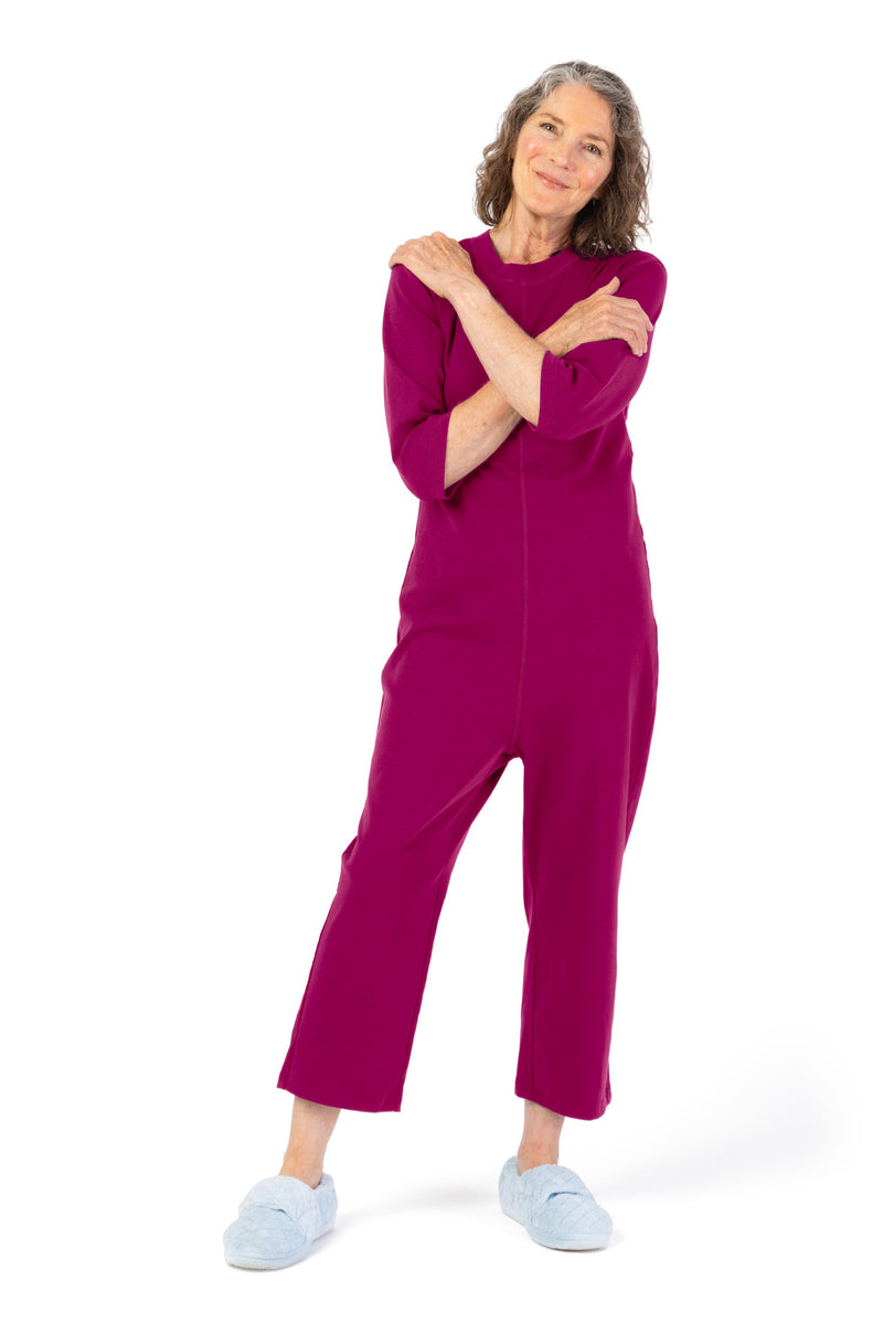 Women's Sleepsuit by Buck & Buck in Fuchsia, and available in different sizes. This one-piece garments item is part of our sleepwear & loungewear collection.
