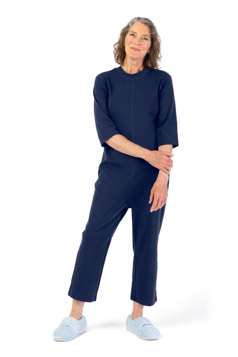 Women's Sleepsuit by Buck & Buck in Navy, and available in different sizes. This one-piece garments item is part of our sleepwear & loungewear collection.