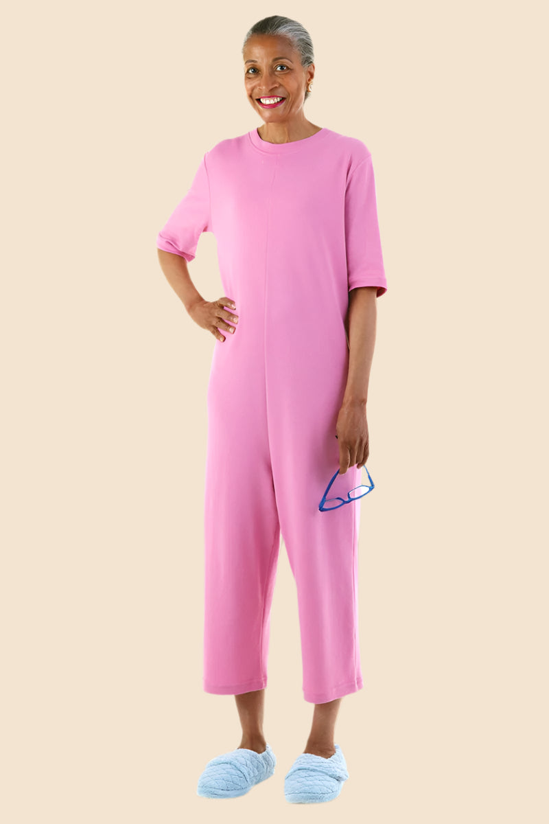 Capri Length Solid Back-Zip Sleep Suit for women by Buck & Buck, and available in different sizes. This one-piece garments item is part of our sleepwear & loungewear collection.