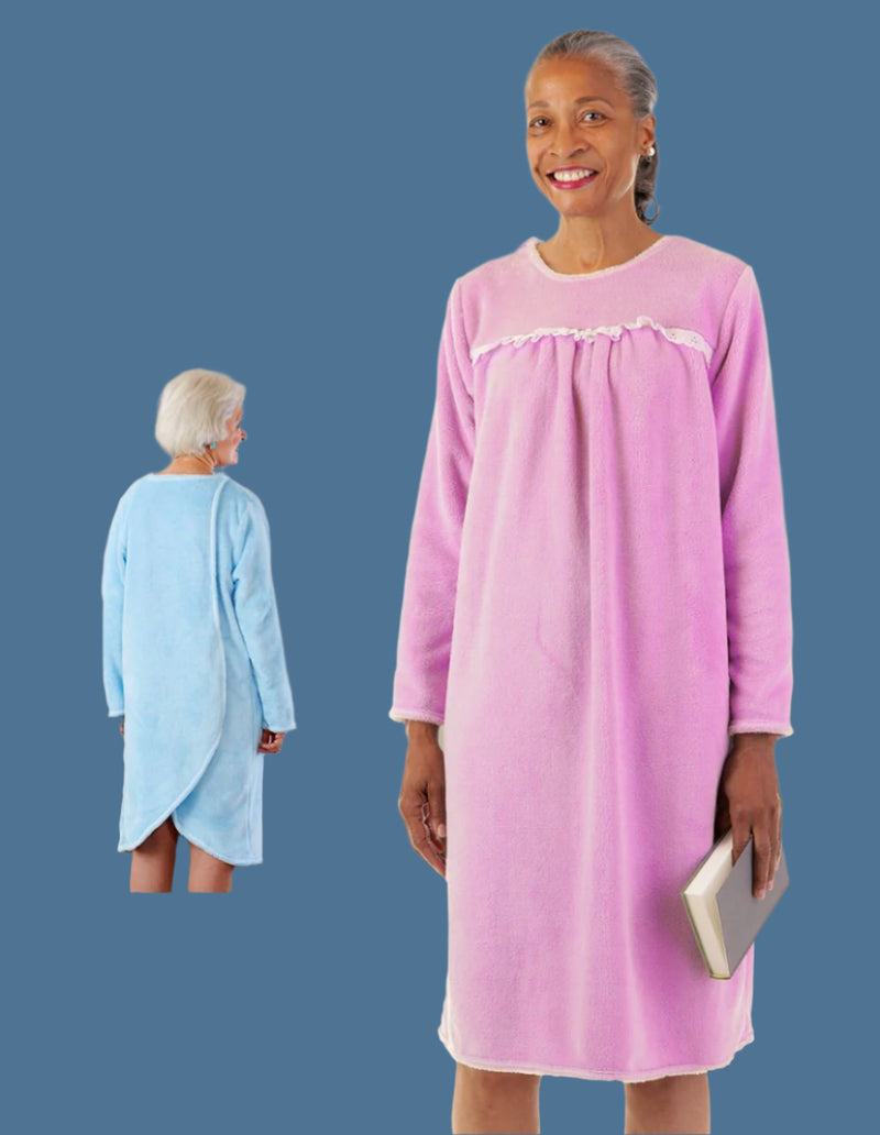 So-Soft Open Back Nightgown for women by Buck & Buck in Pink, and available in different sizes. This sleepwear item is part of our nightgowns collection.