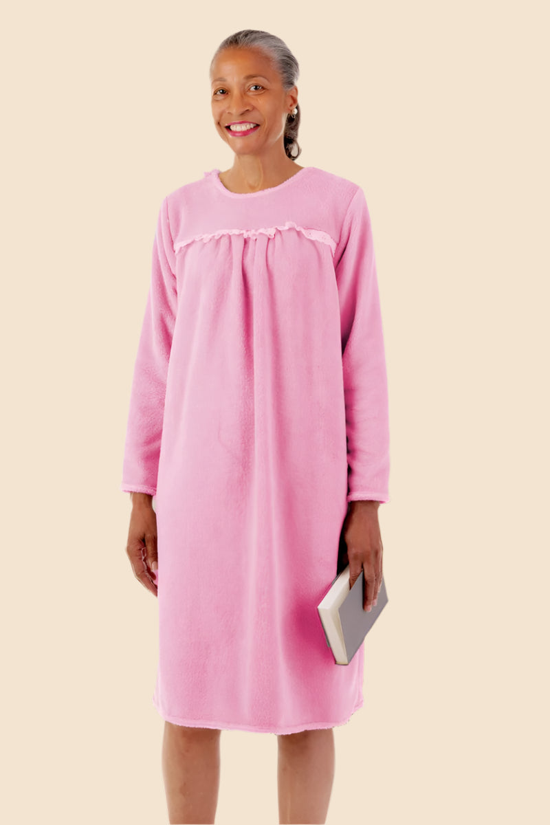 So-Soft Open Back Nightgown for women by Buck & Buck in Pink, and available in different sizes. This sleepwear item is part of our nightgowns collection.
