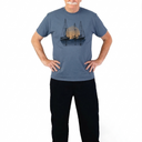 Men's Short Sleeve Printed T-Shirt by Buck & Buck in blue sailboats, and available in different sizes. This tops item is part of our t-shirts collection