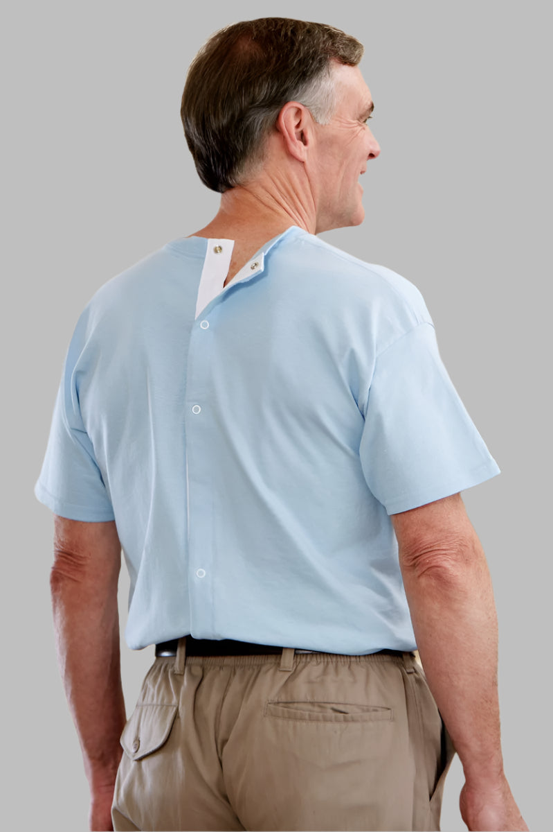 Men's Short Sleeve Printed Snap Back T-Shirt by Buck & Buck, and available in different sizes. This tops item is part of our t-shirts collection.