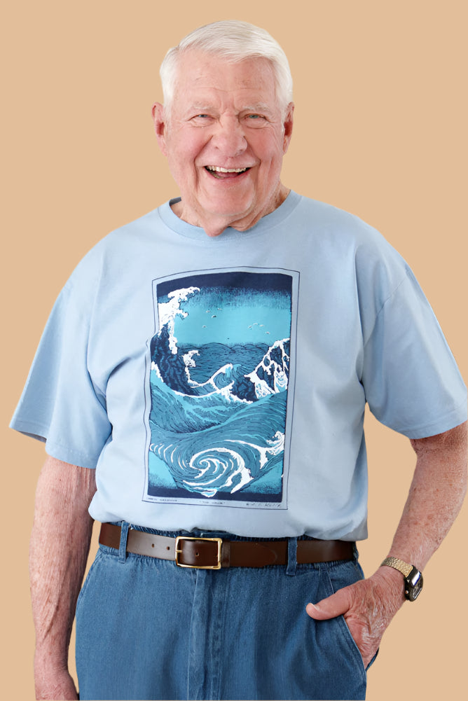 Men's Short Sleeve Printed Snap Back T-Shirt by Buck & Buck, and available in different sizes. This tops item is part of our t-shirts collection.