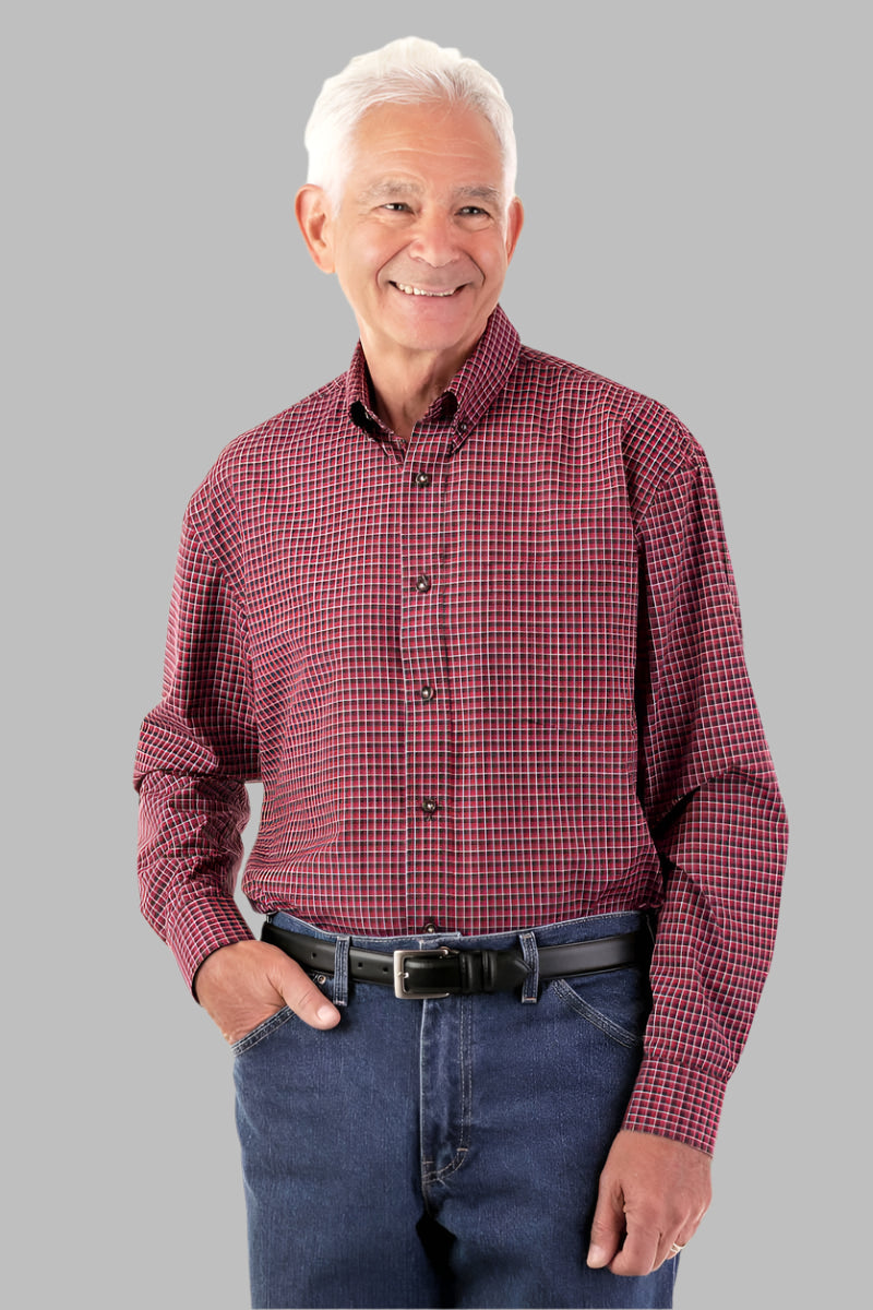 Long Sleeve Sport Shirt With VELCRO® Fasteners for men by Buck & Buck, and available in different sizes. This tops item is part of our shirts collection.