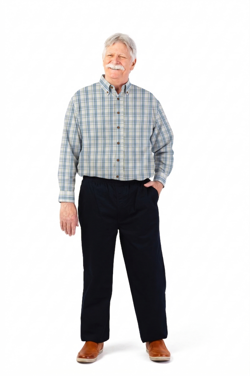 Long Sleeve Sport Shirt With VELCRO® Fasteners for men by Buck & Buck, and available in different sizes. This tops item is part of our shirts collection.