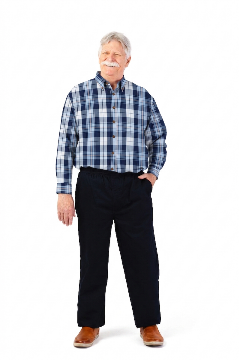 Long Sleeve Sport Shirt With VELCRO® Fasteners for men by Buck & Buck, and available in different sizes. This tops item is part of our shirts collection.