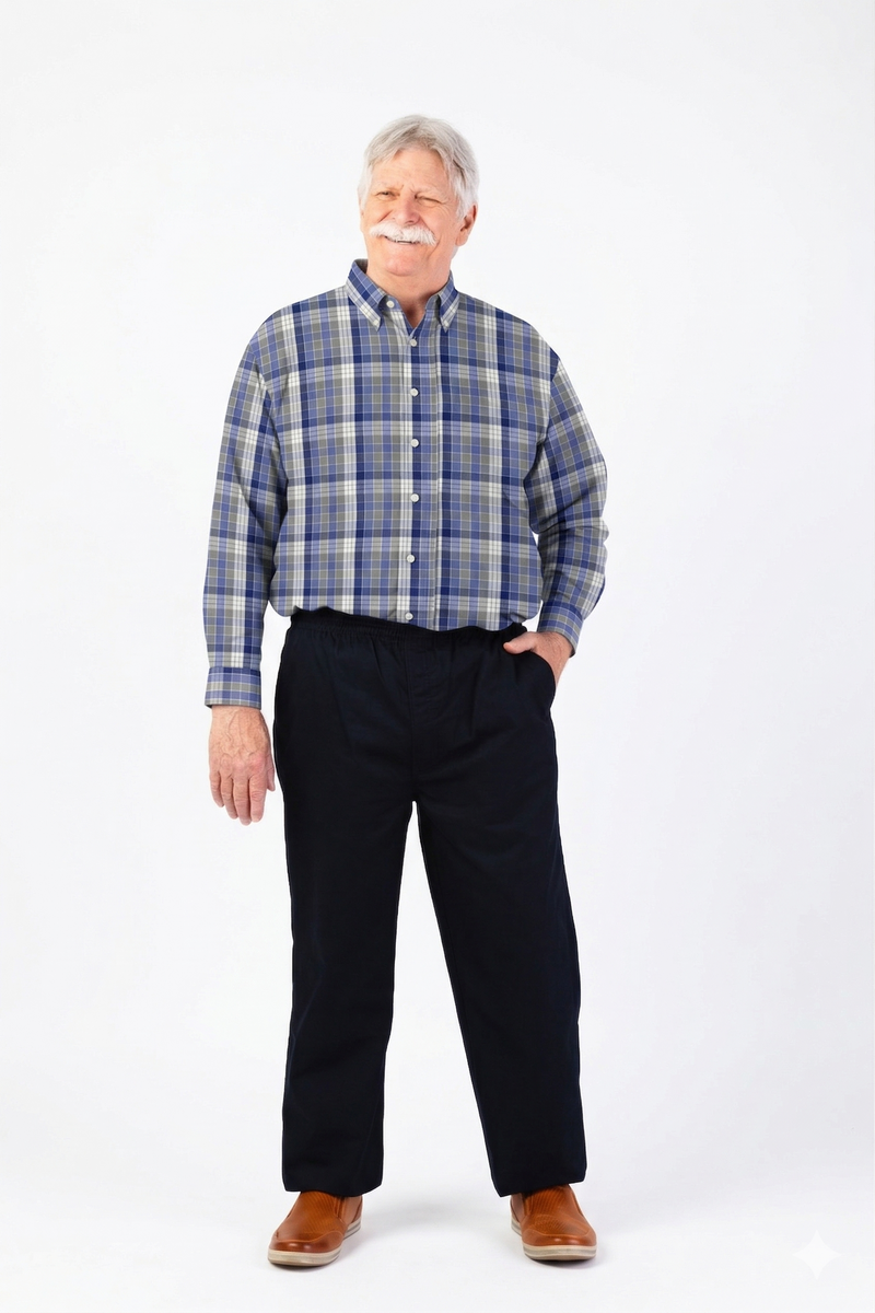 Long Sleeve Sport Shirt With VELCRO® Fasteners for men by Buck & Buck, and available in different sizes. This tops item is part of our shirts collection.