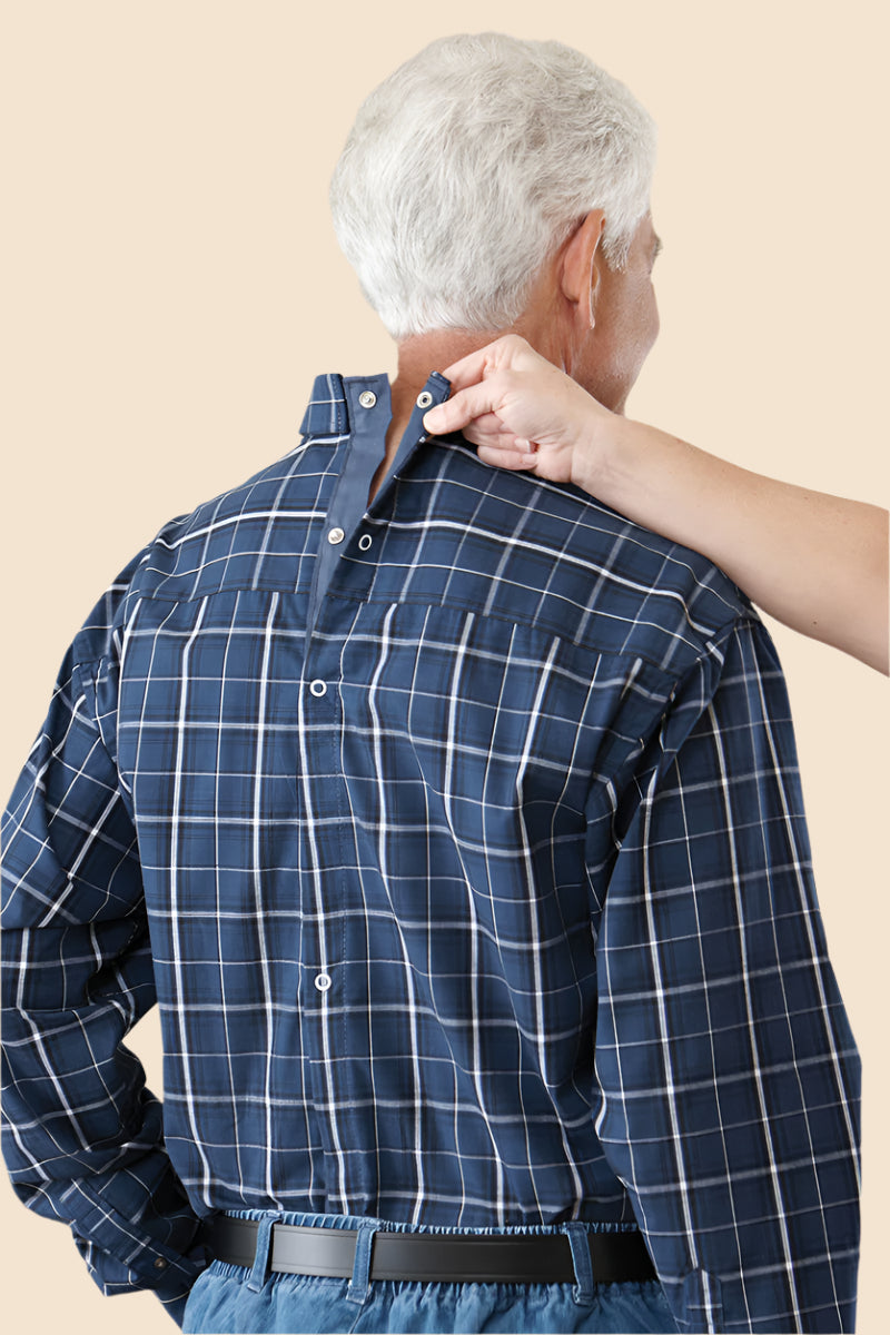 Long Sleeve Snap Back Sport Shirt for men by Buck & Buck in Navy, and available in different sizes. This tops item is part of our shirts collection.