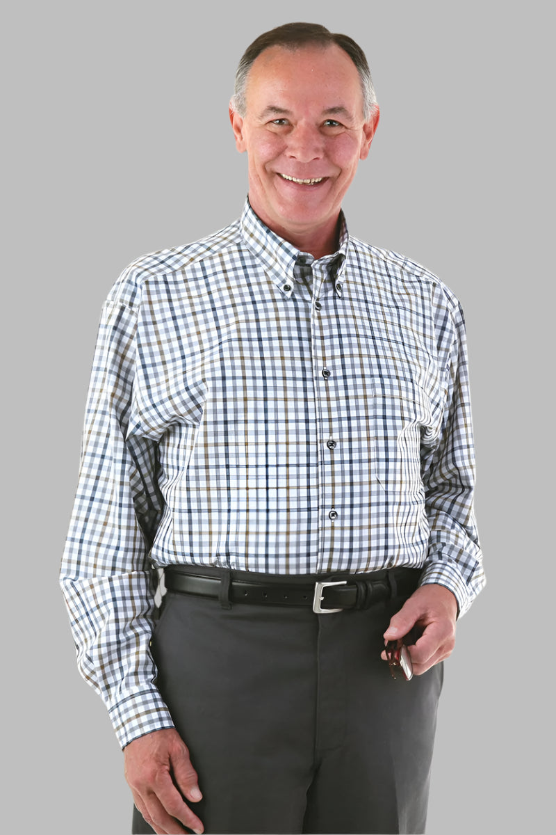 Long Sleeve Snap Back Sport Shirt for men by Buck & Buck in Tan/Beige, and available in different sizes. This tops item is part of our shirts collection.