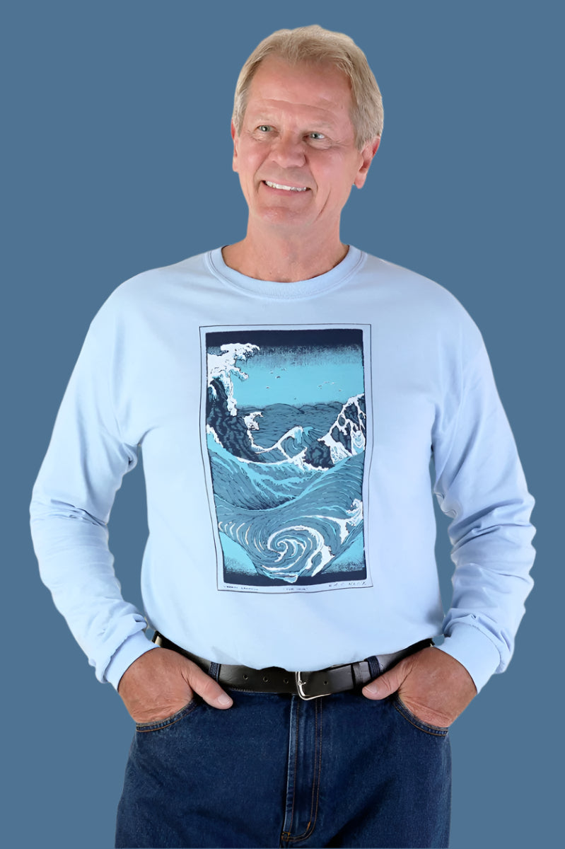 Men's Long Sleeve Printed Snap Back T-Shirt by Buck & Buck, and available in different sizes. This tops item is part of our t-shirts collection.