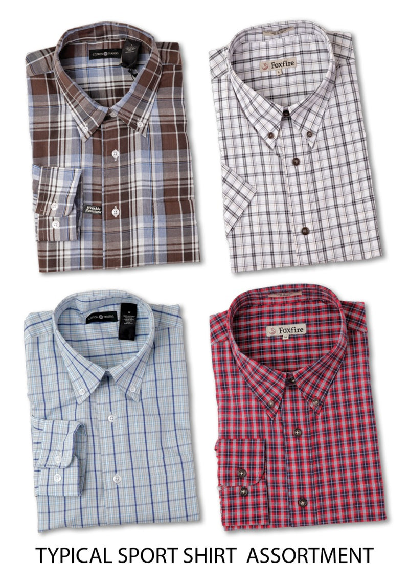 Men's Short-Sleeve Snap Back Sport Shirt by Buck & Buck in Tan/Beige, and available in different sizes. This tops item is part of our shirts collection.