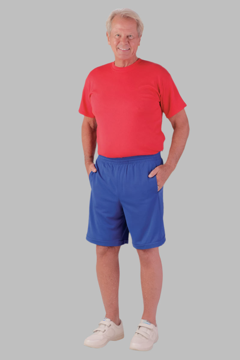 Poly Knit Shorts With Pockets for men by Buck & Buck, and available in different sizes. This bottoms item is part of our jogger shorts collection.