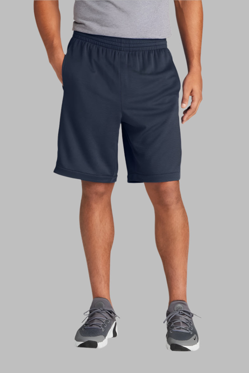 Poly Knit Shorts With Pockets for men by Buck & Buck in Navy, and available in different sizes. This bottoms item is part of our jogger shorts collection.