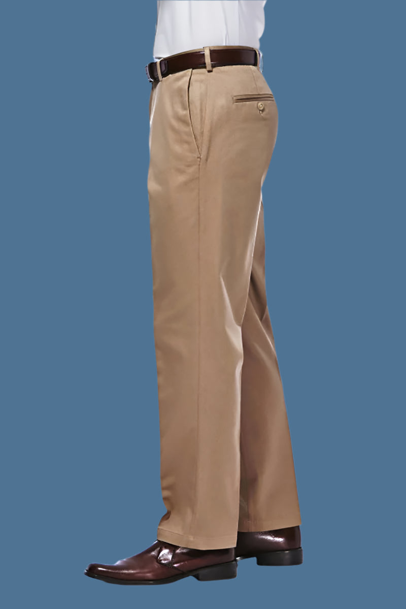 Cotton Slacks With VELCRO® Fasteners Fly for men by Buck & Buck in Gray, and available in different sizes. This bottoms item is part of our trousers collection.