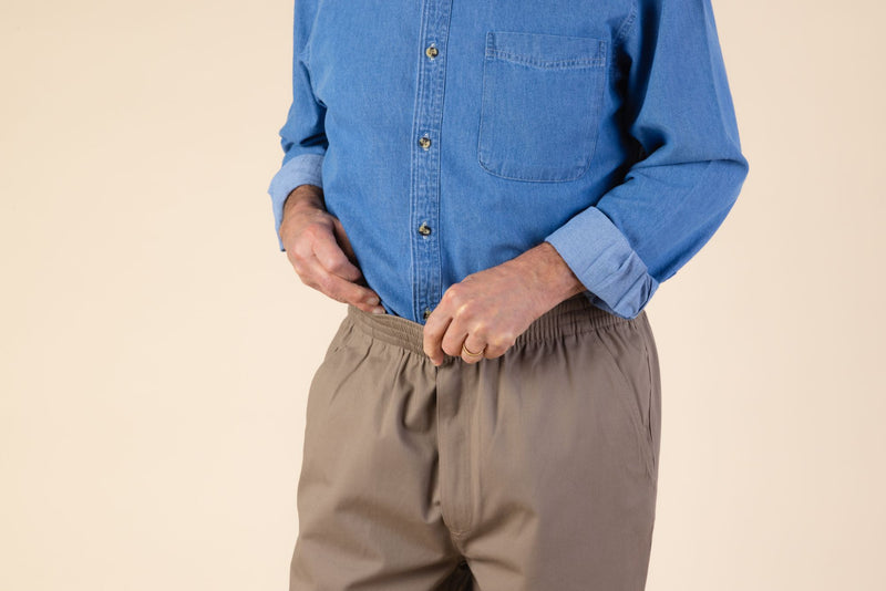 Men's Twill Putter Pants by Buck & Buck in khaki and available in different sizes. This bottoms item is part of our pants collection.