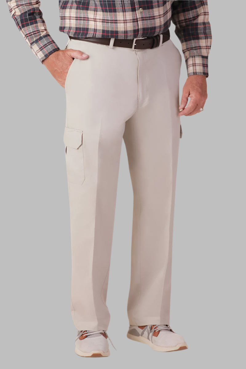 Haggar Stretch Cargo Pants for men by Buck & Buck in Cream Waist Size Maximum Inseam (inches) 32, 42 &amp, and available in different sizes. This bottoms item is part of our cargo pants collection.